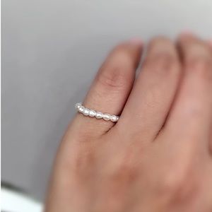 ❤️ Dainty Natural Fresh Water Pearl Ring